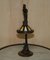 Lámpara de mesa europea de bronce, años 40, Imagen 8