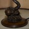 European Bronzed Table Lamp, 1940s, Image 7