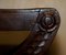 Vintage English Jacobean Hand Carved Stool in Oak, Image 4