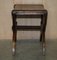 Vintage English Jacobean Hand Carved Stool in Oak 16