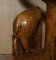 Vintage Hand Carved Elephant Stool with Ornate Decoration 12
