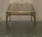 Mid-Century Modern Brass and Smoked Glass Coffee Table with Nesting Tables, Set of 3 10