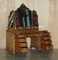 Vintage Burr Walnut Hand Carved Dressing Table and Stool, Set of 2, Image 15