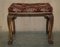 Vintage Burr Walnut Hand Carved Dressing Table and Stool, Set of 2 19