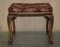 Vintage Burr Walnut Hand Carved Dressing Table and Stool, Set of 2, Image 19