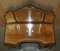 Toeletta vintage in legno di noce intagliato a mano, set di 2, Immagine 11