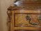 Vintage Burr Walnut Hand Carved Dressing Table and Stool, Set of 2, Image 6