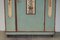 German Aqua Blue Hand Painted Marriage Wardrobe, 1818 5