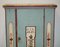 German Aqua Blue Hand Painted Marriage Wardrobe, 1818 3