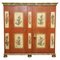 Austrian Faux Marble Hand Painted Housekeepers Cupboard, 1812 1