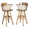 Captains Swivel Bar Kitchen Stool Armchairs, Set of 2 1