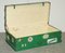European Green Painted Metal Zinc Military Army Campaign Chest Trunk, 1900s 12