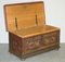 Large Paint German Blanket Chest Coffer Trunk, 1800s, Image 12