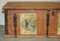 Romanian Paint Blanket Chest Coffer Trunk with Children Pictures, 1900s, Image 3