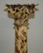 Soportes de pedestal de pilar corintio tallado a mano con pintura de mármol sintético, años 40. Juego de 2, Imagen 14