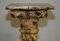 Hand Carved Corinthian Pillar Pedestal Stands in Faux Marble Paint, 1940s, Set of 2 7
