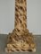 Soportes de pedestal de pilar corintio tallado a mano con pintura de mármol sintético, años 40. Juego de 2, Imagen 4