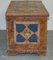 1875 Large Antique Original Paint Romanian Blanket Chest Coffer Trunk + Drawer 13