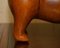 Omersa Brown Leather Dachshund Sausage Dog Footstool 5