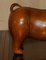 Omersa Brown Leather Dachshund Sausage Dog Footstool, Image 3