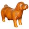 Omersa Brown Leather Dachshund Sausage Dog Footstool 1