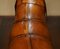 Omersa Brown Leather Dachshund Sausage Dog Footstool 18