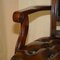 Traditional Cigar Brown Leather Chesterfield Captains Armchair 7