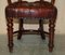 Fauteuil Chesterfield Captains William IV en Cuir et Bois Dur, 1830s 7