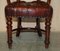 William IV Leather & Hardwood Chesterfield Captains Armchair, 1830s 7