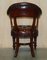 William IV Leather & Hardwood Chesterfield Captains Armchair, 1830s 18