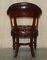 William IV Leather & Hardwood Chesterfield Captains Armchair, 1830s, Image 18