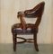 William IV Leather & Hardwood Chesterfield Captains Armchair, 1830s 19