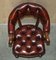 Fauteuil Chesterfield Captains William IV en Cuir et Bois Dur, 1830s 15