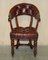 William IV Leather & Hardwood Chesterfield Captains Armchair, 1830s, Image 2
