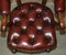 William IV Leather & Hardwood Chesterfield Captains Armchair, 1830s 16