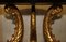 Regency Gold Giltwood Dolphin Dining Table in Flamed Hardwood Top 5