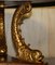 Regency Dolphin Esstisch aus vergoldetem Gold mit geflammter Hartholzplatte 13