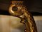 Regency Dolphin Esstisch aus vergoldetem Gold mit geflammter Hartholzplatte 8