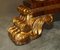 Mesa de comedor Regency Gold de madera dorada con delfines con superficie de madera maciza flameada, Imagen 11