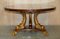 Regency Gold Giltwood Dolphin Dining Table in Flamed Hardwood Top 2