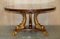 Regency Gold Giltwood Dolphin Dining Table in Flamed Hardwood Top, Image 2