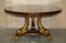 Regency Gold Giltwood Dolphin Dining Table in Flamed Hardwood Top 18