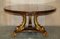 Regency Gold Giltwood Dolphin Dining Table in Flamed Hardwood Top, Image 18