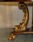 Regency Gold Giltwood Dolphin Dining Table in Flamed Hardwood Top 7