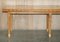Long Large Refectory Dining Table with Top in Satinwood & Birch 4