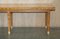 Long Large Refectory Dining Table with Top in Satinwood & Birch 5