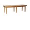 Long Large Refectory Dining Table with Top in Satinwood & Birch 1