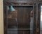 Carved English Oak Library Desk with Lions Head Brass Handles, 1860s, Image 5