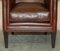 Fauteuil Club Tub en Cuir Marron de Laura Ashley 5