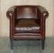 Brown Leather Tub Club Armchair from Laura Ashley, Image 2